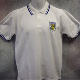 PE White Polo Shirt The Woodkirk Academy